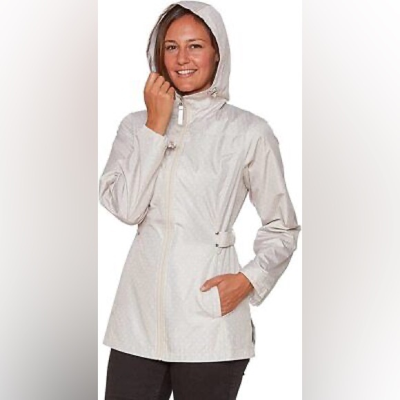 Jones New York Polka Dot Rain Jacket - Picture 3 of 8